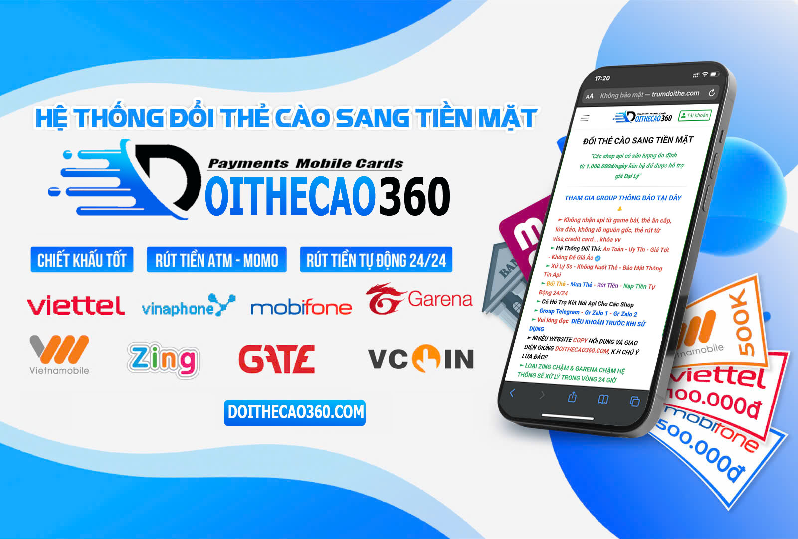  Source code mẫu đổi thẻ cào tích hợp API cho website Phương thức Post